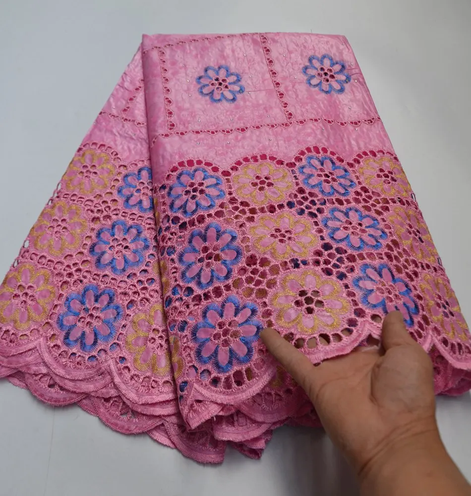 

New african fabric Bazin riche fabric tissu africain cotton embroidered Bazin riche with stones african lace fabric TS9351