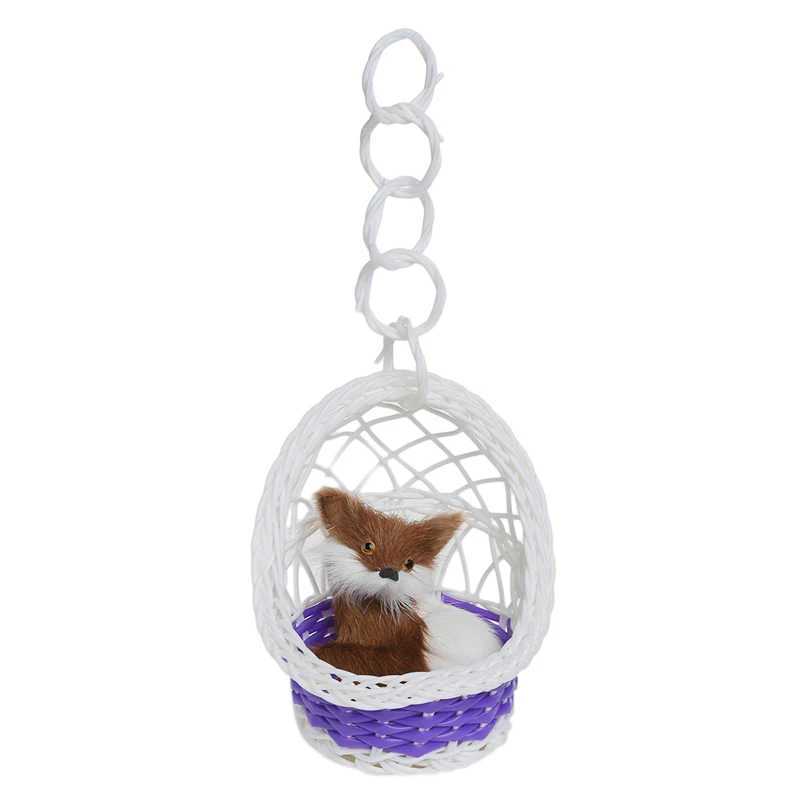 

2019 Lovely Plush Animal in Hanging Basket Doll Toys Super Cute Soft Nano Doll Great Birthday Christmas Gift for Children Kids