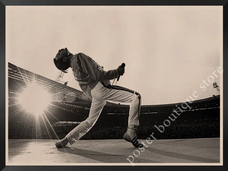 Queen Band музыкальный плакат на крафт-бумаге Фредди Меркьюри, Brian мая винтажная Высококачественная декоративная роспись стены стикер - Цвет: 5