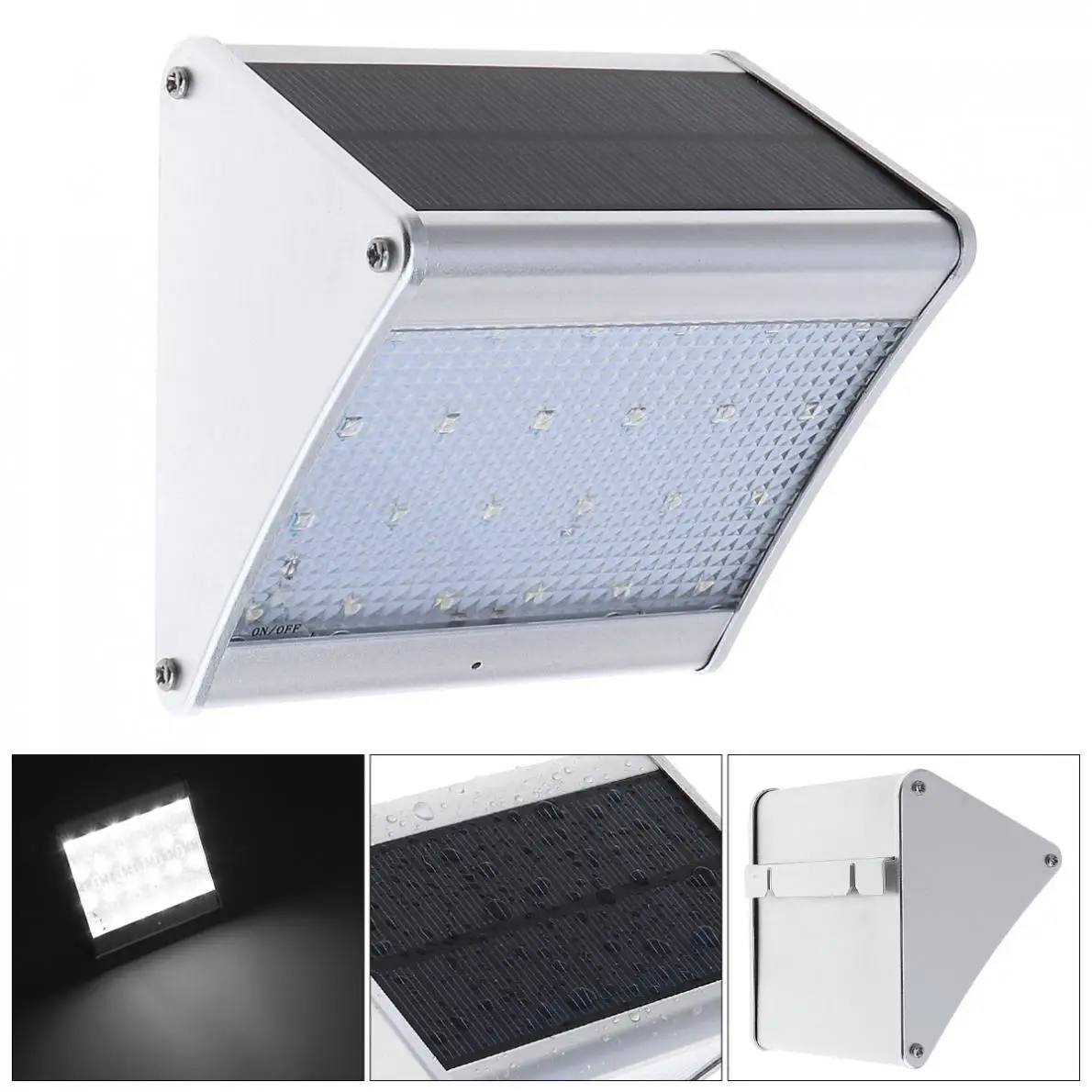 Лампы на солнечных батареях 24 светодиодами и ИК-подсветкой дальностью действия