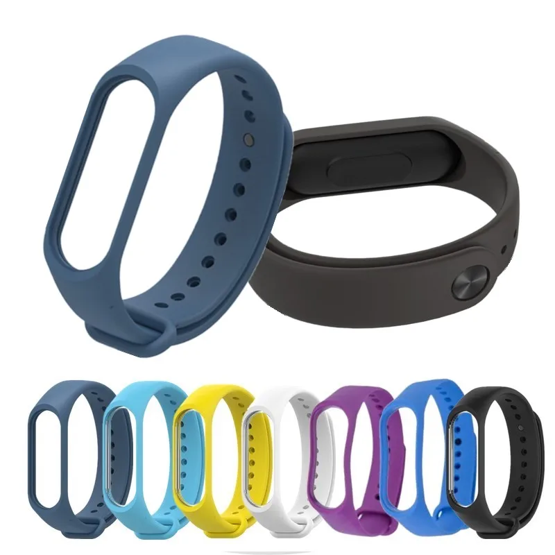 Силиконовый спортивный ремешок на запястье для xiaomi mi Band 3 4 смарт браслет