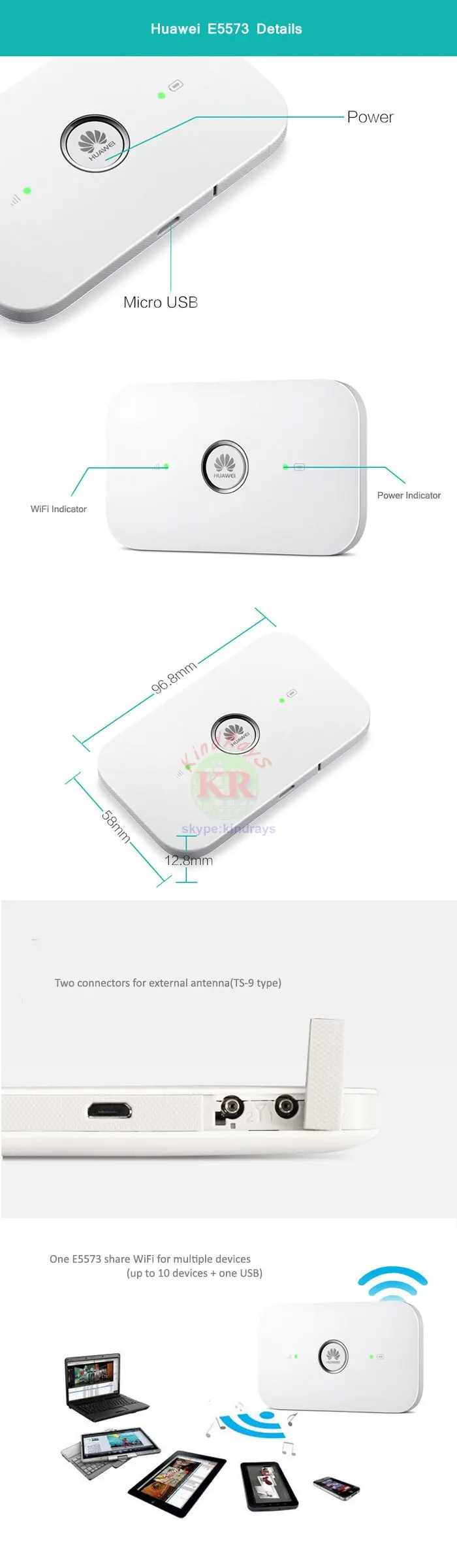 Разблокированный huawei e5573 4g wifi модем 4g ключ lte wifi маршрутизатор E5573S-320 Мобильная беспроводная точка доступа 4g маршрутизатор с внешней антенной