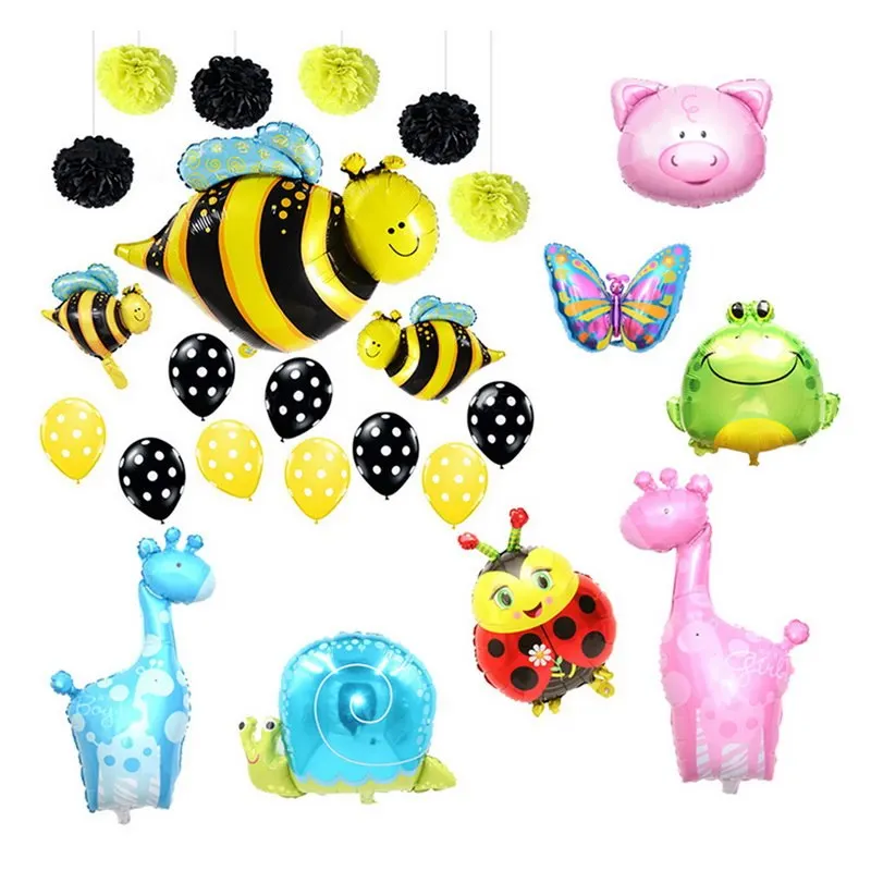 Детская игрушка большие Мультяшные воздушные шары из фольги в виде животного