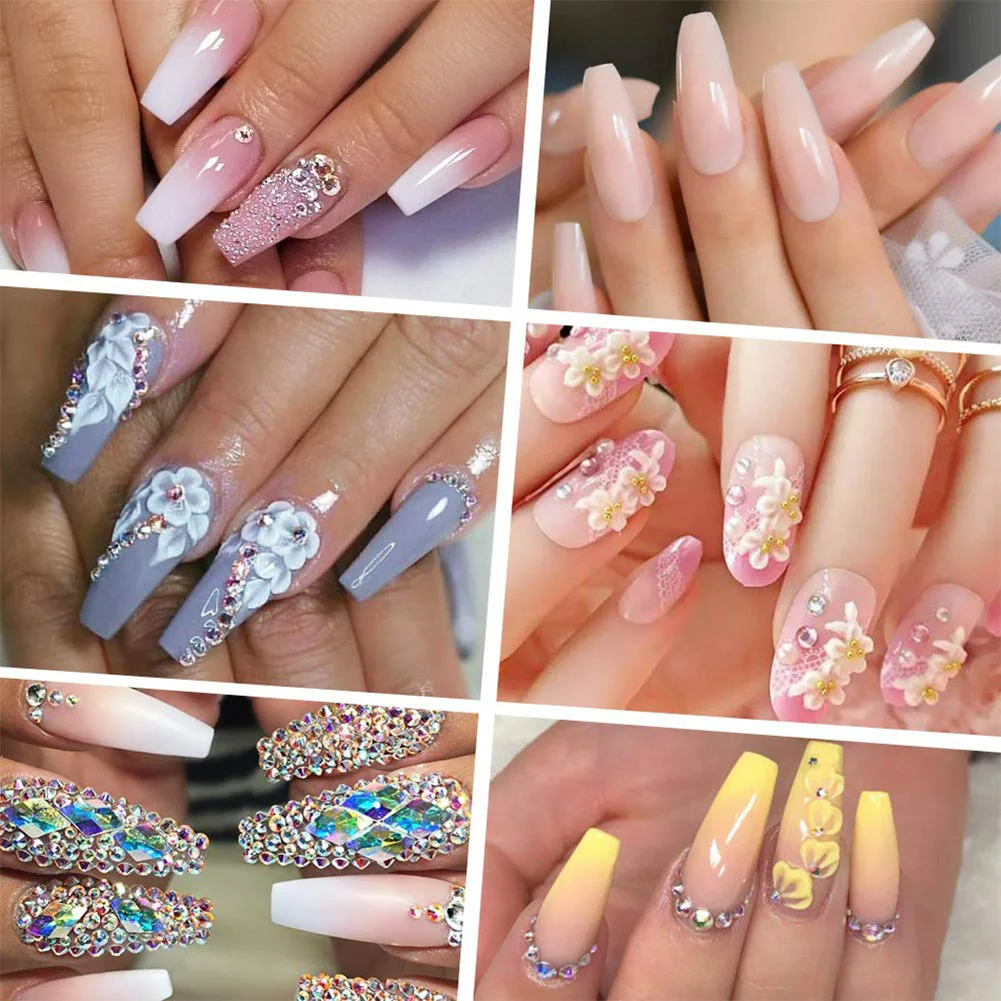 Nail Art Crystal Powder Four-in-One French Infiltration Can Extend Diamond Carved Nails Glitter 14 Colors |