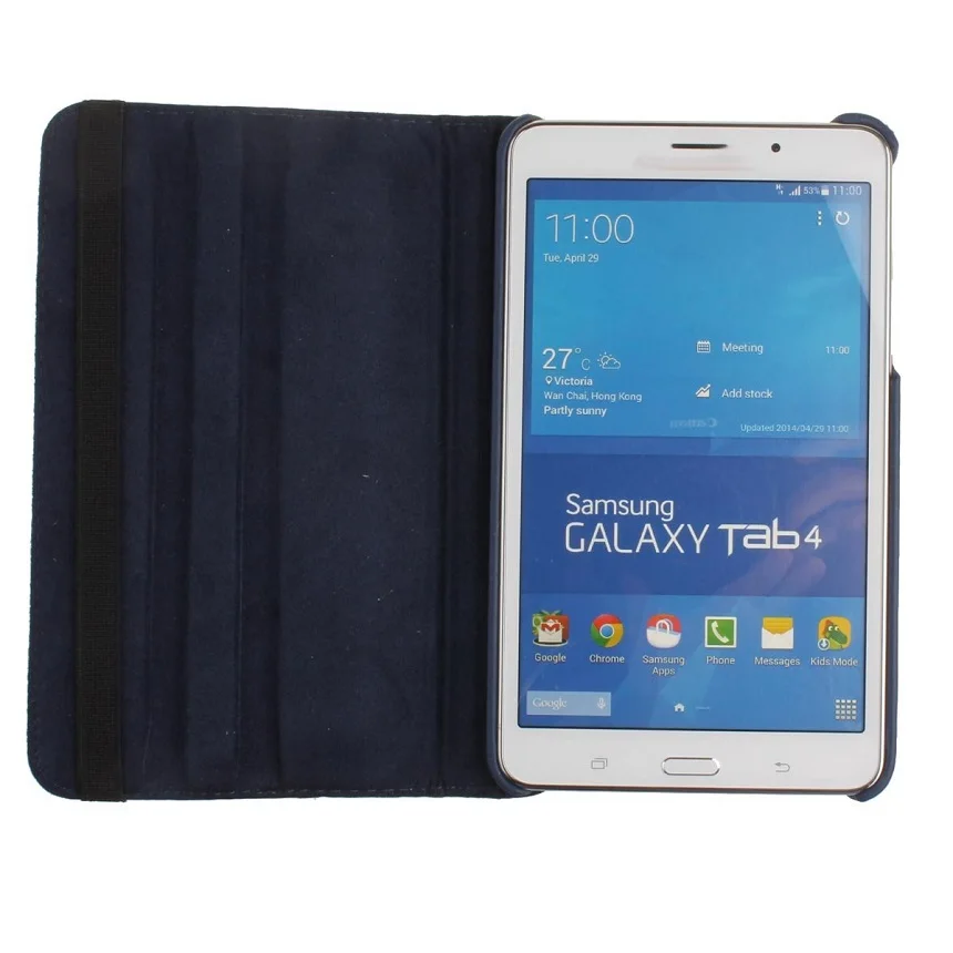 360 Вращающийся чехол для samsung Galaxy Tab 4 7 0 T230 T231 T235 Флип смарт-подставка из