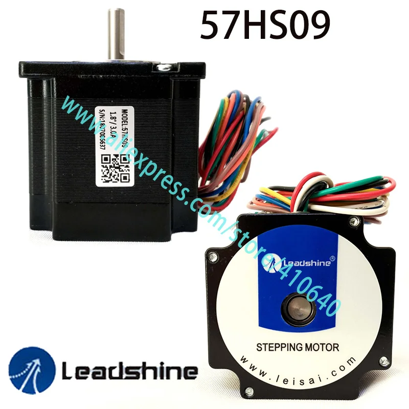 

Подлинный шаговый двигатель Leadshine 57HS09, номинальный ток 3 A NEMA 23 с крутящим моментом 0,9 нм, 8 проводов, длина 56 мм, 1 шт.