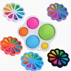 Фиджет простой Димпл игрушка цветок фиджет игрушки для снятия стресса ручные игрушки раннее образование для детей и взрослых тревога игрушки для детей с синдромом аутизма