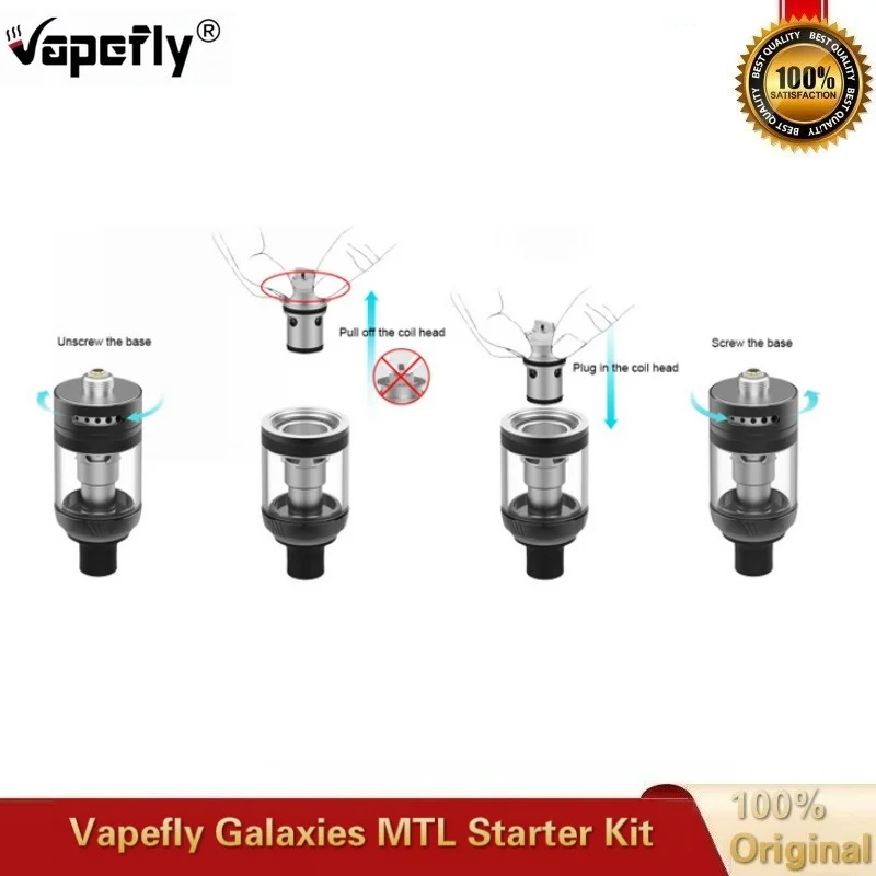Электронная сигарета Vape Pen оригинальный стартовый набор Vapefly Galaxies MTL аккумулятор