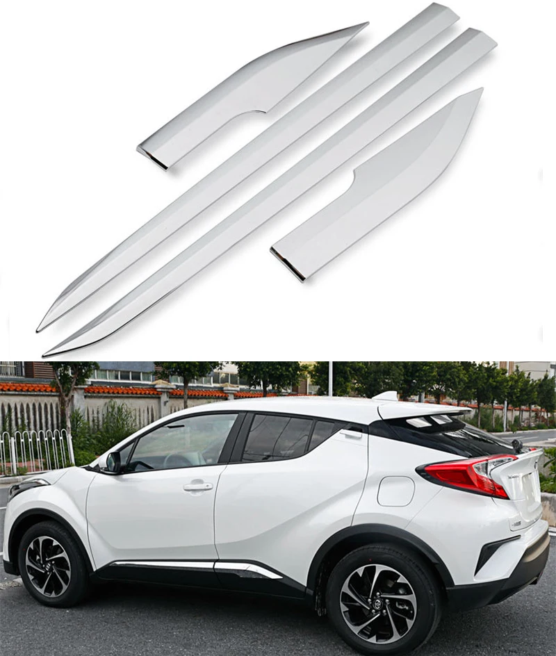 Для Toyota C-HR CHR автомобильный Стайлинг авто аксессуары хром автомобильная Боковая дверь корпус литые накладки протектор крышки