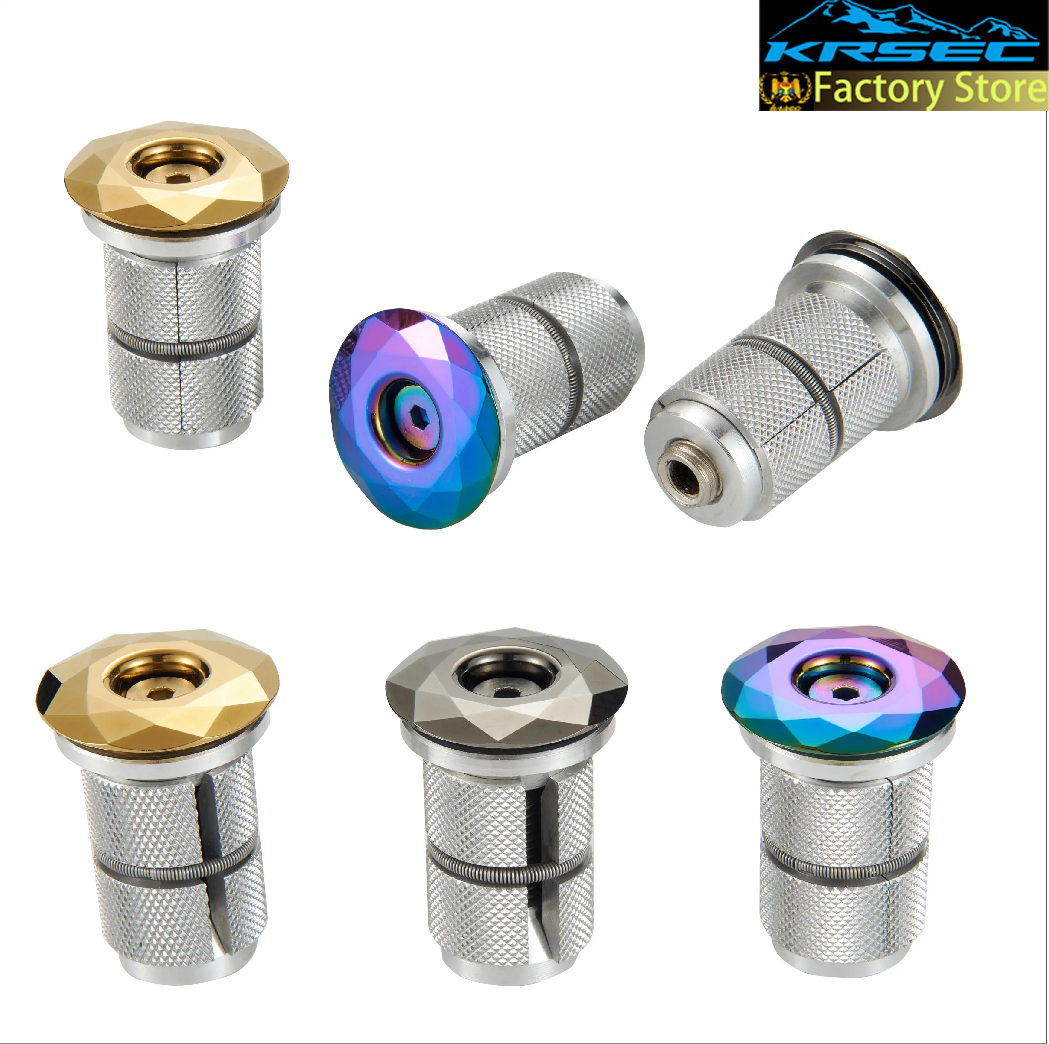 KRSEC 1 1/8 &quotMTB расширитель Верхняя Крышка алюминиевый дорожный велосипед из сплава