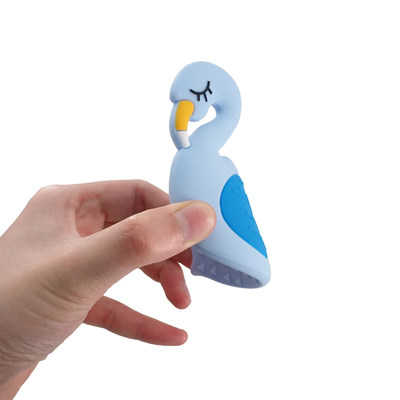 Chenkai 5 шт. без бисфенола А силиконовый Прорезыватель с Фламинго сделай сам