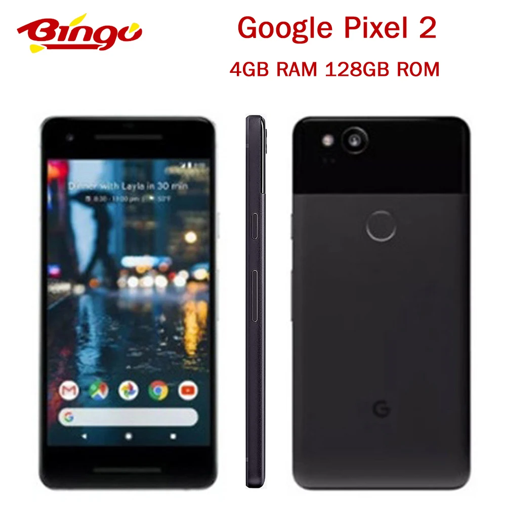Смартфон Google Pixel 2 5 0 дюйма восемь ядер одна SIM карта 4G LTE Android 4 Гб ОЗУ 128