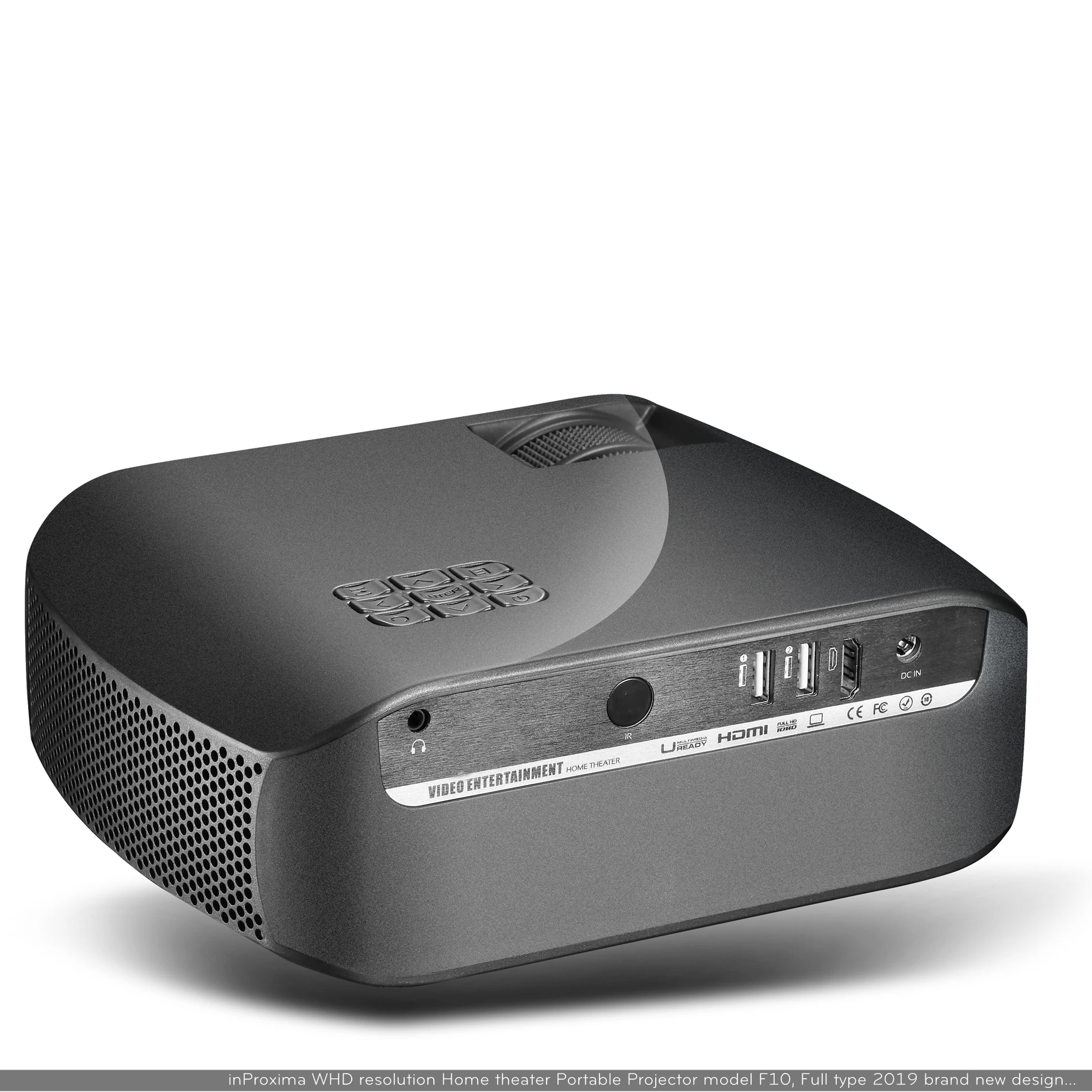 Мини светодиодный проектор 720P F10 Android 4 дюйма 2800 люмен развлечения и начального