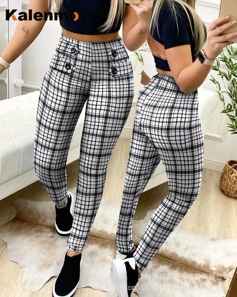 

Pants Women Korean Baggy Work Japanese KALENMONS High Waist Washed Jeans Leggings Summer Spring Vintage Denim Trousers