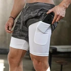 Мужские шорты, шорты для бега, мужские камуфляжные спортивные шорты, мужские шорты с карманами для бодибилдинга, мужские мягкие шорты