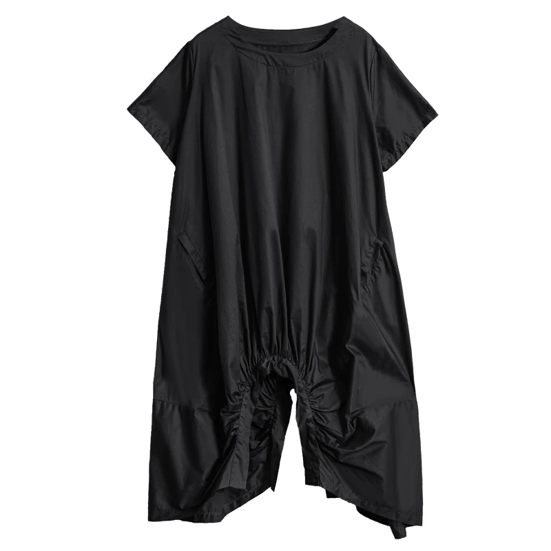 CHICEVER летнее Повседневное платье для женщин с круглым вырезом и коротким рукавом