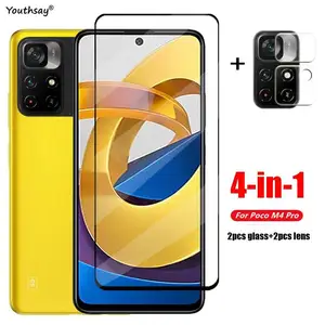 Full Glue Glass For Xiaomi Poco M4 Pro 5G Screen Protector For Poco M4
Pro Tempered Glass Phone Protective Film For Poco M4 Pro