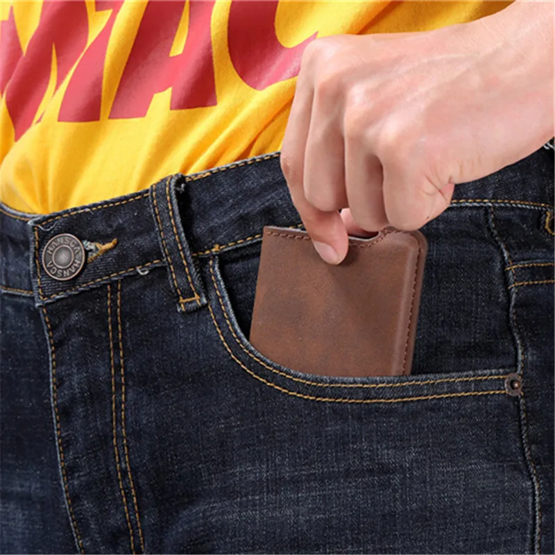 New PU Leather Wallets Automatic Pouch for Credit Card Men and Women Unisex High Quality ID Case RFID Holder Black | Багаж и сумки