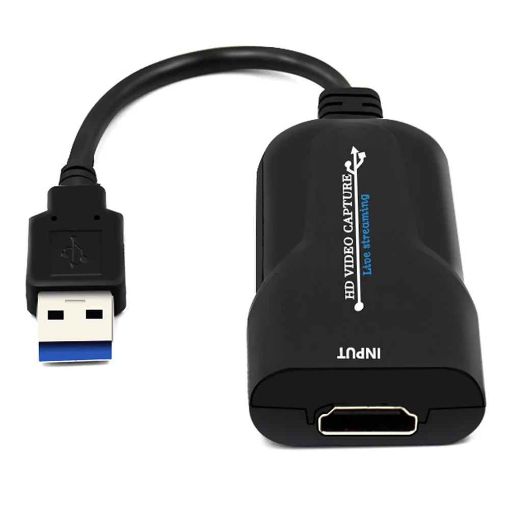 

Компактный высокоскоростной портативный пластиковый USB-адаптер HD для подключения к домашнему офису 1080P 60 кадров в секунду видеокарта