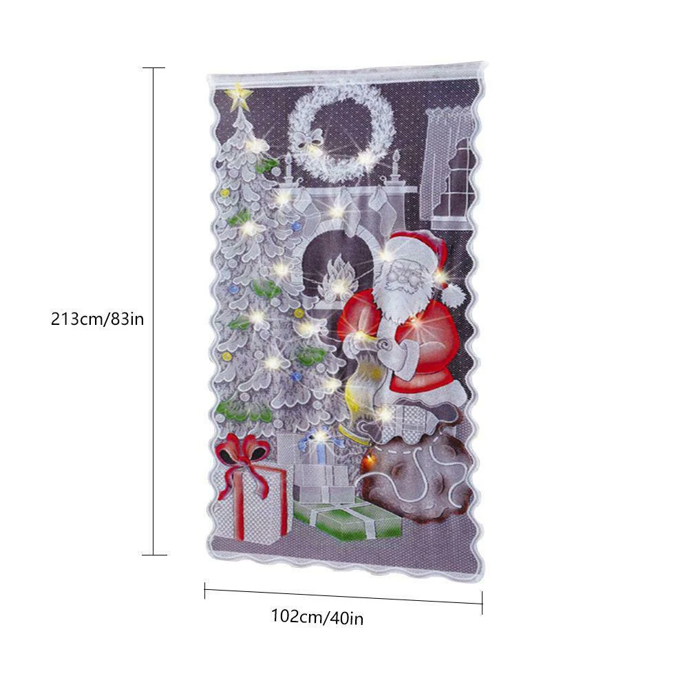 40x84 &quotРождество оконные и дверные профили из белого кружева Шторы