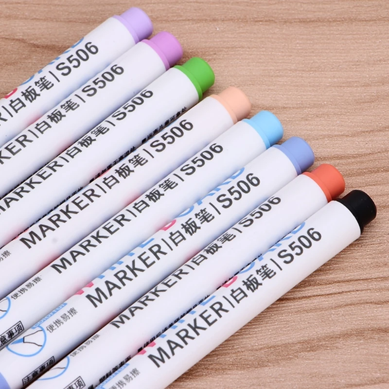 

2021 New 8 Colors Wipeable Glass Window Whiteboard Marker Pen Shop Car Decorating Tool