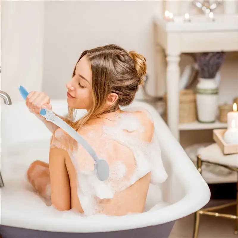 

15Pcs Brush Set Folding Long Handle Exfoliating Bath Scrubber Back Scrubber Shower Brush