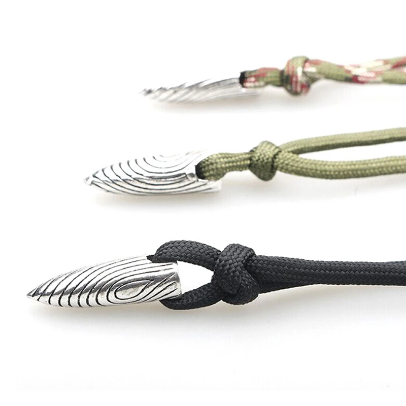 Ожерелье с кулоном мужское в виде пули кожаное колье черной нитью стиле ретро