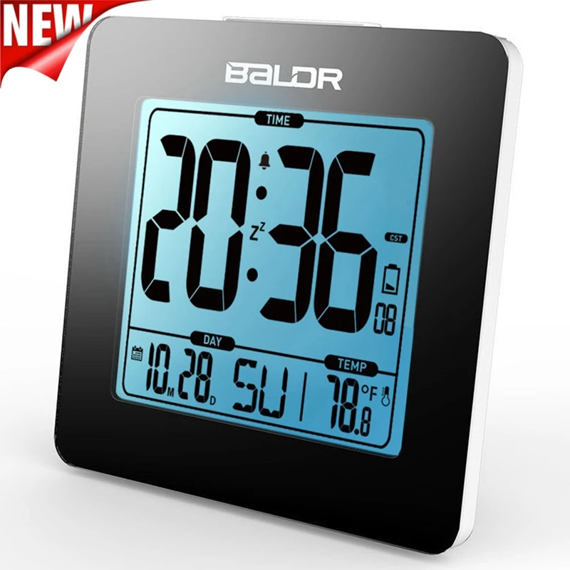 Цифровые часы будильник термометр ЖК дисплей фоновая подсветка и календарь
