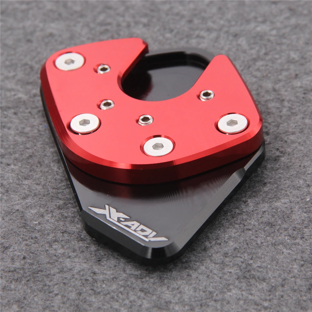 

Motorcycle Kickstand Enlarger Support Extension Plate & Engine Oil Plug Filler Cover Screw For HONDA XADV X-ADV 750 2014-2019