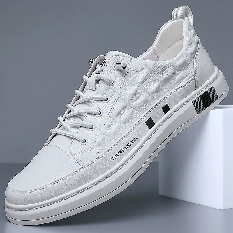 

Men's Shoes Fashion 2021 Fall New Breathable Casual Leather Shoes Work Work Sports Board Shopping Men's Shoes