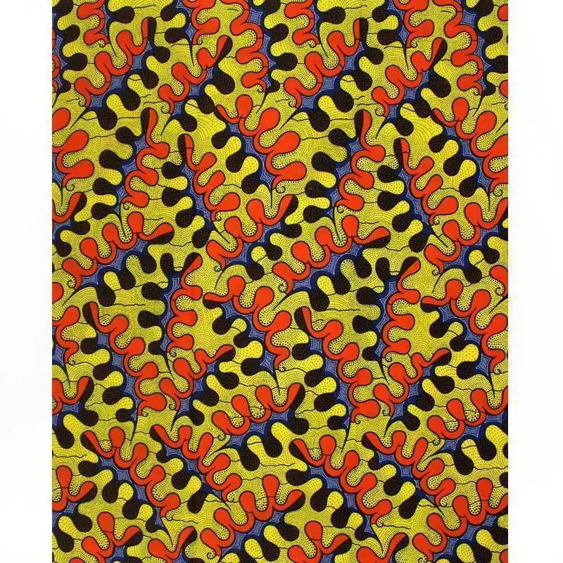 High Quality Cotton Fabric African Ankara Veritable Wax Cloth Veritable Wax African Real Dutch Wax 6yards/piece For Wedding