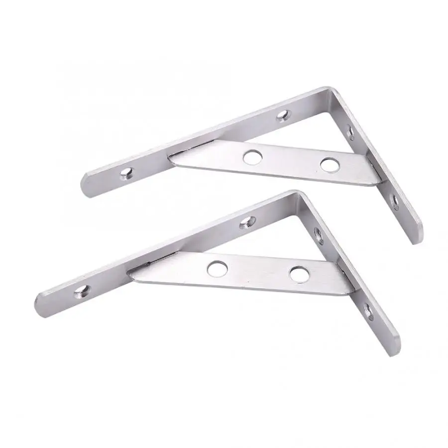 2 шт. l образные настенные кронштейны для полки из нержавеющей стали опорная рама