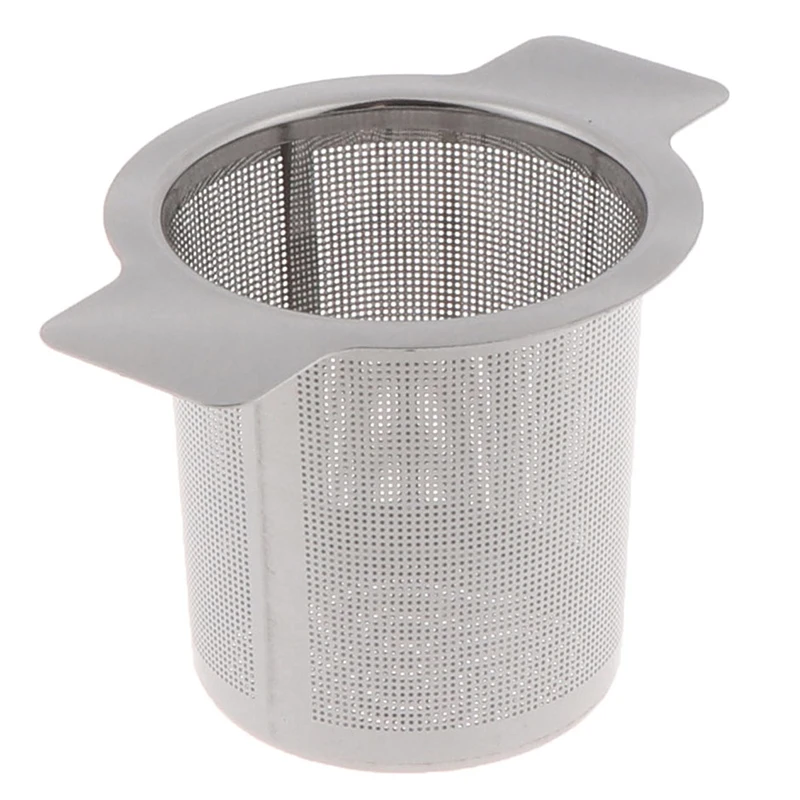 

10cm*7.5cm 1Pc Stainless Steel Mesh Tea Infuser Metal Cup Strainer Loose Tea Leaf Filter Sieve