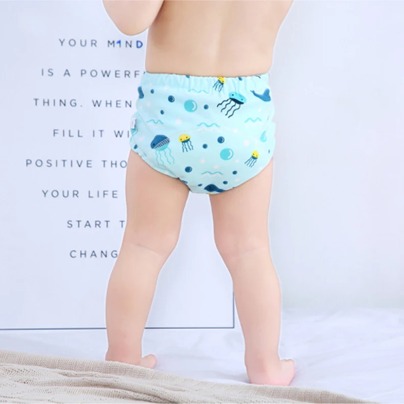 

6 Layer Waterproof Reusable Cotton Baby Training Pants Infant Shorts Underwear Cloth Baby Diaper Nappies Panties Nappy Changing
