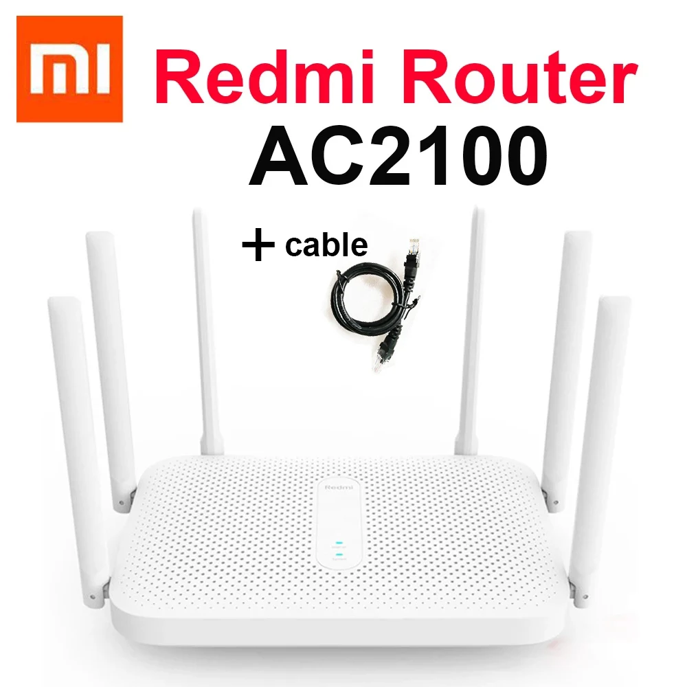 Оригинальный Xiaomi Redmi AC2100 роутер 2 4G/5G 2033 Мбит/с двухдиапазонный беспроводной Wi Fi MI