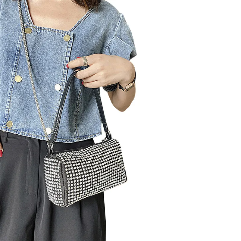 Сумка через плечо для женщин многофункциональная блестящая сумка из