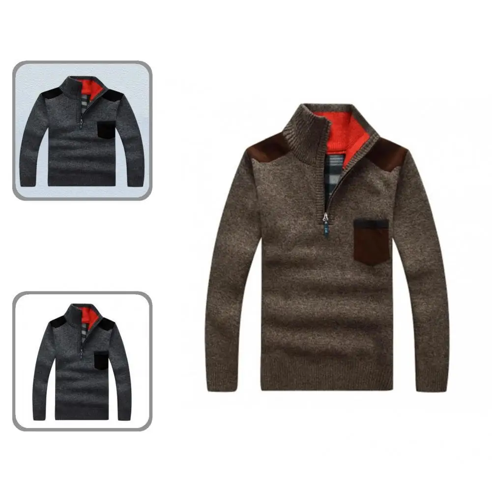 

Great Winter Sweater Zipper Anti-shrink Casual Autumn Sweater Men Sweater Sweater