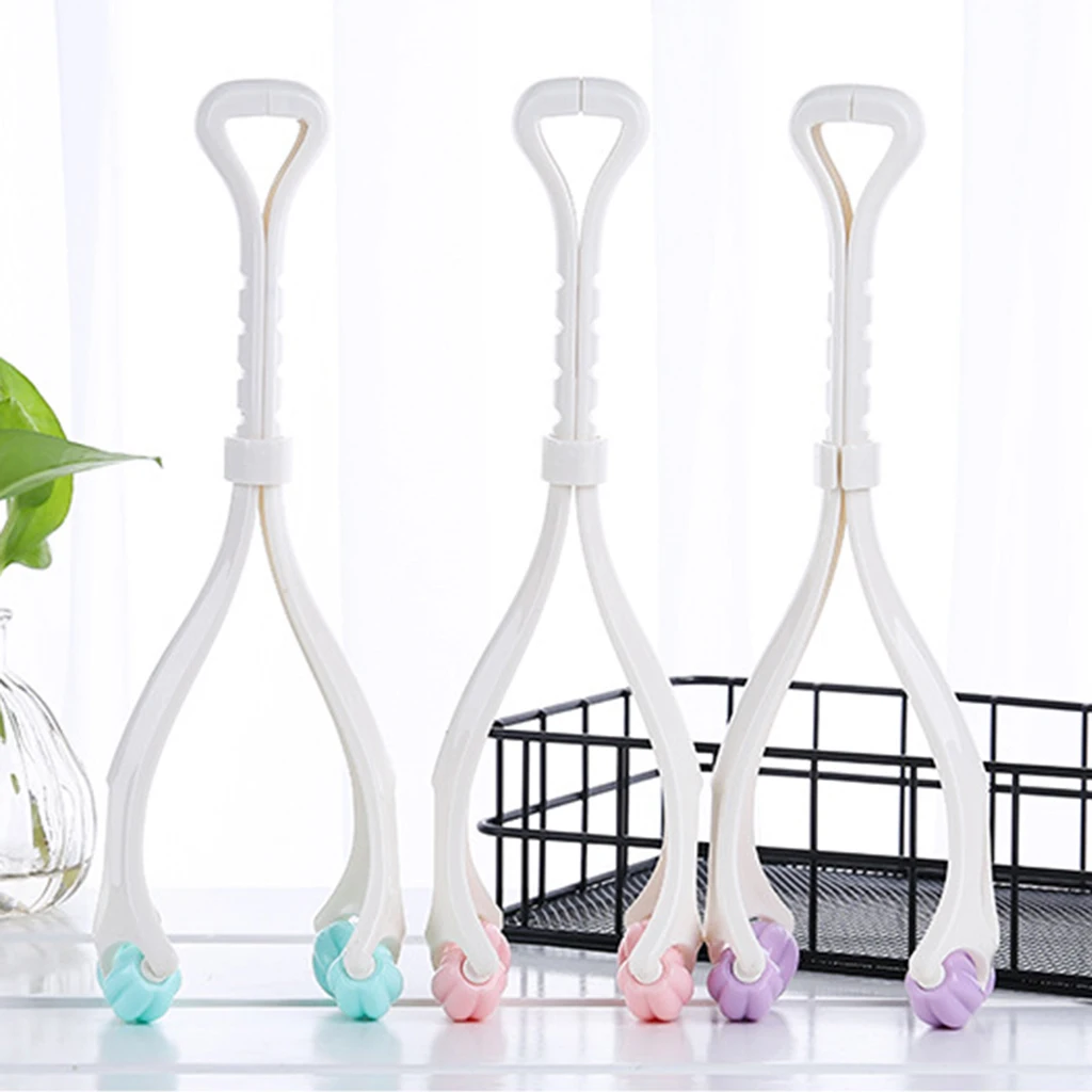 Роликовый массажер для лица пластиковый устройство удаления кожи двойное