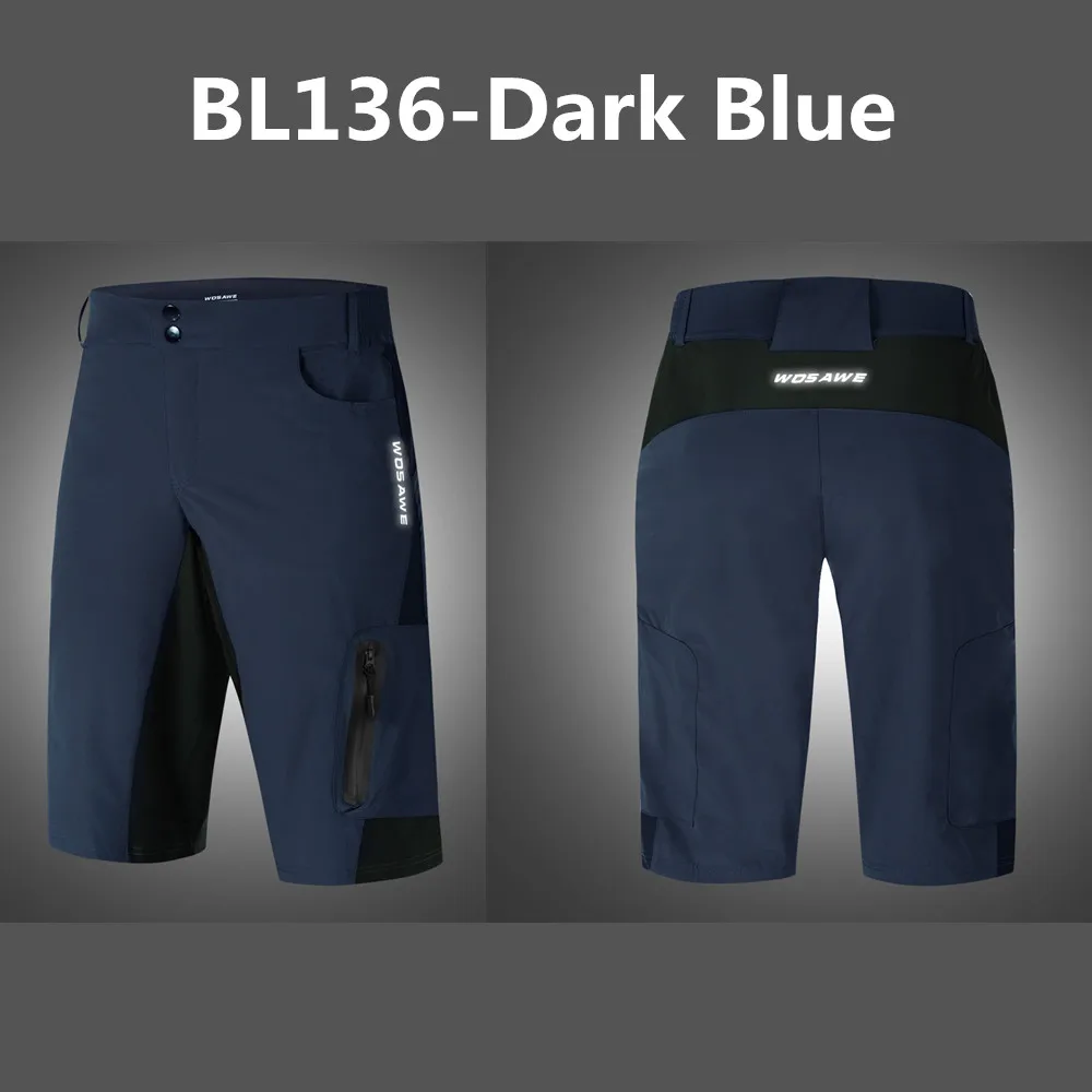 WOSAWE велосипедные шорты летние дышащие свободные MTB для велосипеда мужские бега