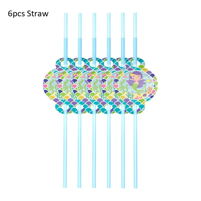 Русалка столовая посуда для вечерние бумажная тарелка искусственная скатерть