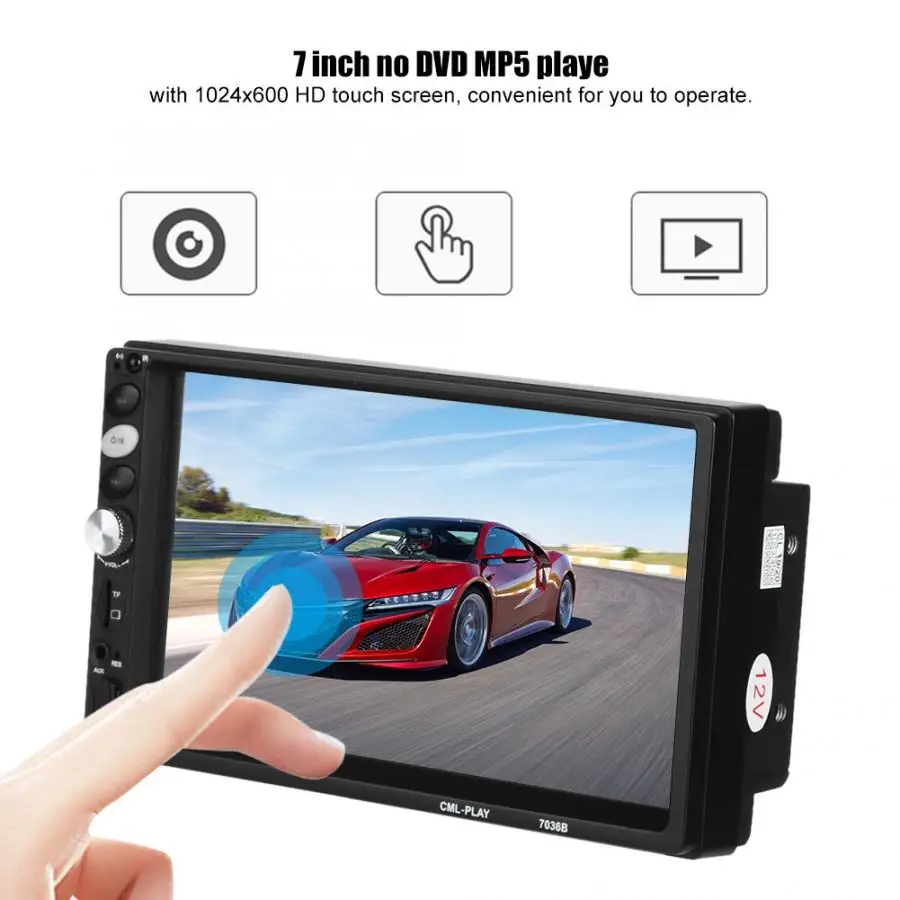 Автомобильный мультимедийный проигрыватель 7 дюймов автомобильный