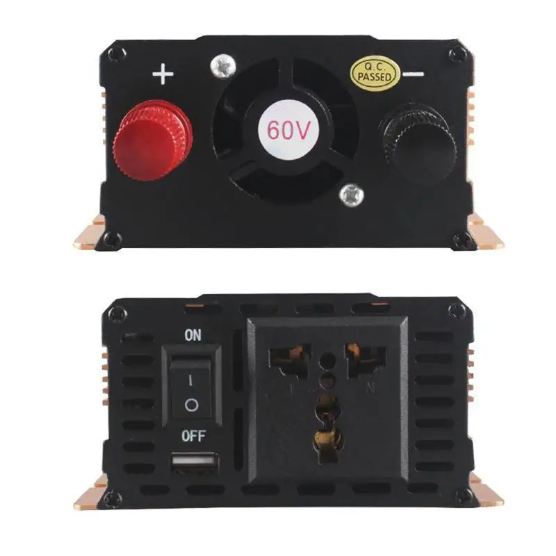 

12/24/48/60V Car Solar Inverter Car Power Inverter 12v Solar Converter Transformer Voltage 220v Solar Inversor Black Style