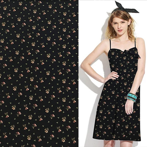 Ткань из чистого шелка 100% шелк крепдешиновая ткань цветочный дизайн ширина 139 см