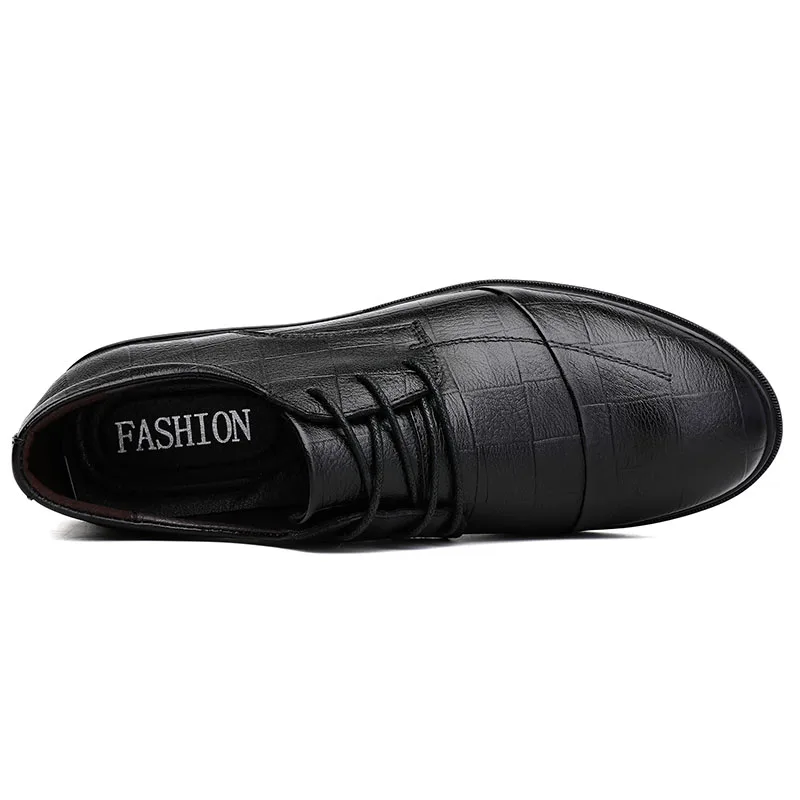 Мужские туфли из натуральной кожи Модные Туфли оксфорды на шнуровке Модельная