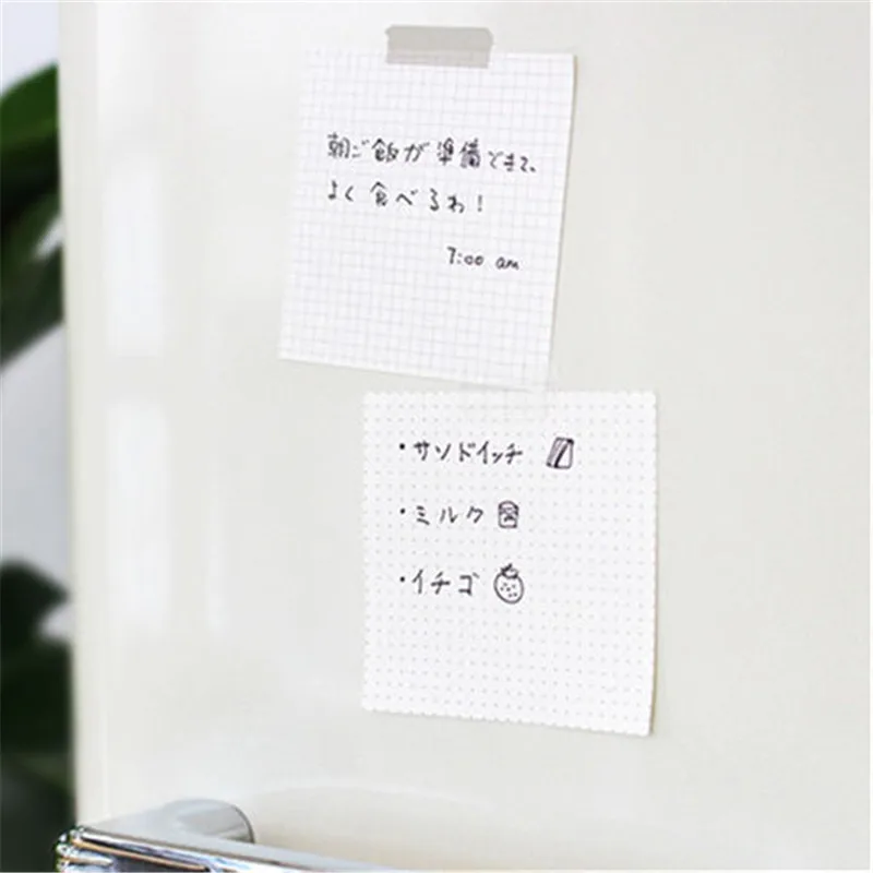 

100 sheets/Lot Lovely Twilight Style Daily Collection Grid Memo Pad Paper Sticky Notes Daily Work Planner Sticker Message Label