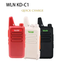 2pcs wln kd c1 kdc1 walkie talkie mini handheld transceiver two way cb radio ham portable communicator red white cam trucker