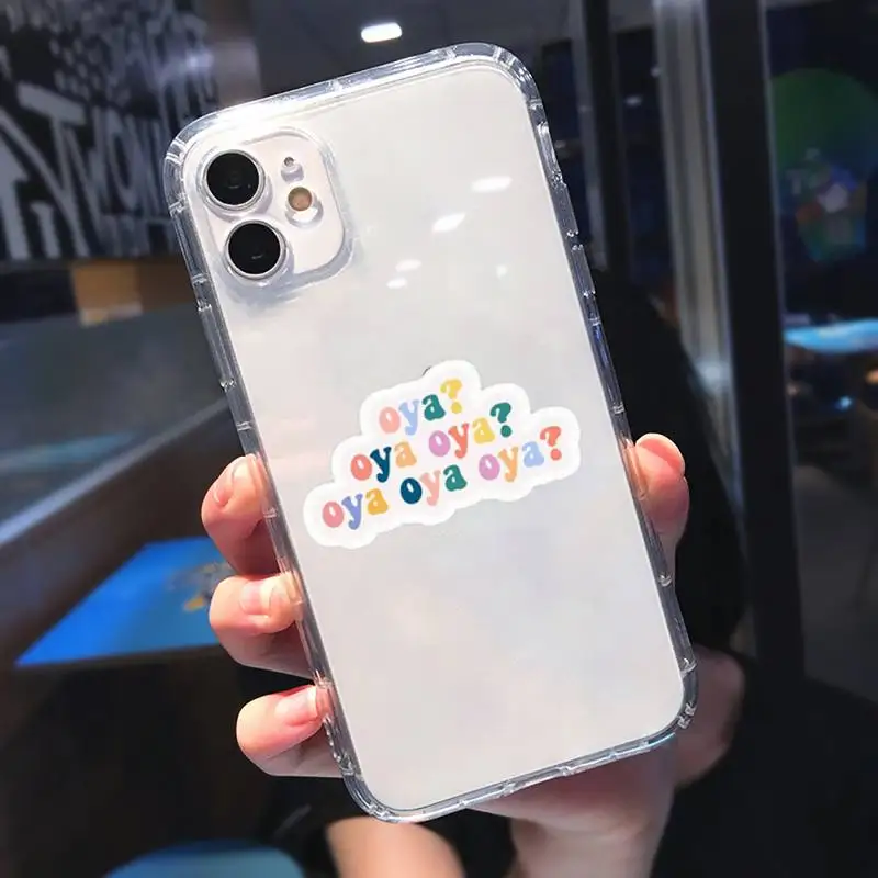 

Oya Oya Oya Haikyuu Phone Case Transparent soft For iphone 5 5s 5c se 6 6s 7 8 11 12 plus mini x xs xr pro max