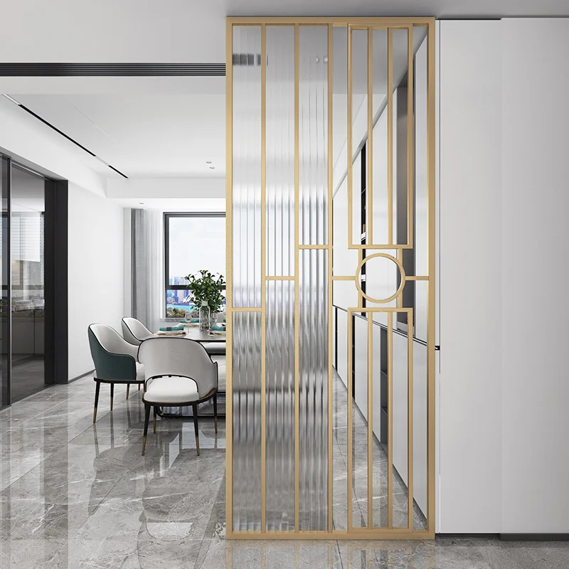 

Светильник лый роскошный простой современный скандинавский вход в гостиную стеклянная Входная перегородка из нержавеющей стали