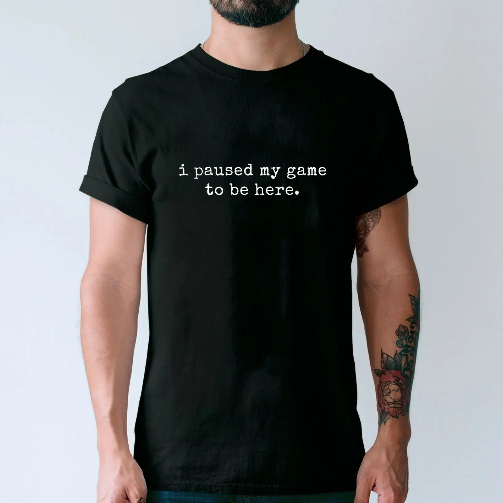 Забавные мужские футболки унисекс с надписью Мужская футболка для геймера я pausл