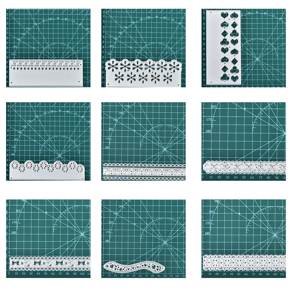 Набор штампов DiyArts со звездами границами кружевная прямоугольная рамка